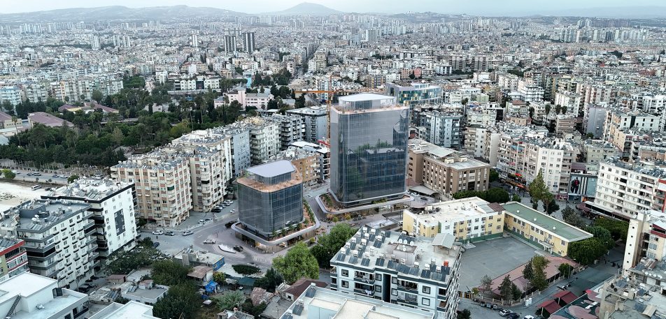Tarsus Alıcı Center iş merkezi dış drone1